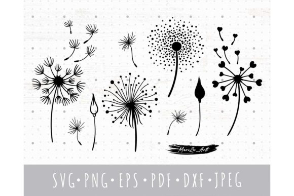 Dandelion Summer Wildflowers SVG Bundle
