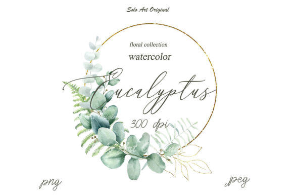 Elevating Your Designs with Eucalyptus Frame Watercolor Clipart
