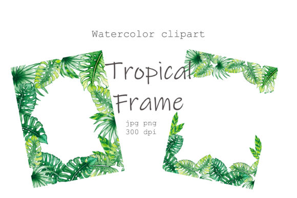 Enhance Your Designs with Watercolor Clipart Tropical Leaves Files