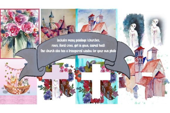 Explore Creative Possibilities with Christening Clipart