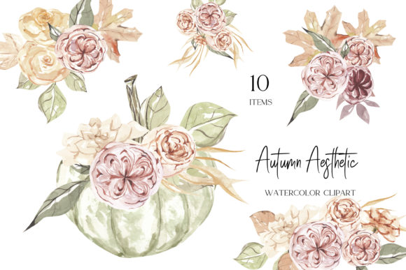 Explore the Beauty of Autumn Flowers Clipart for Your Creative Projects
