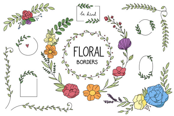 Explore the Versatility of the Flower Frame Illustration Bundle