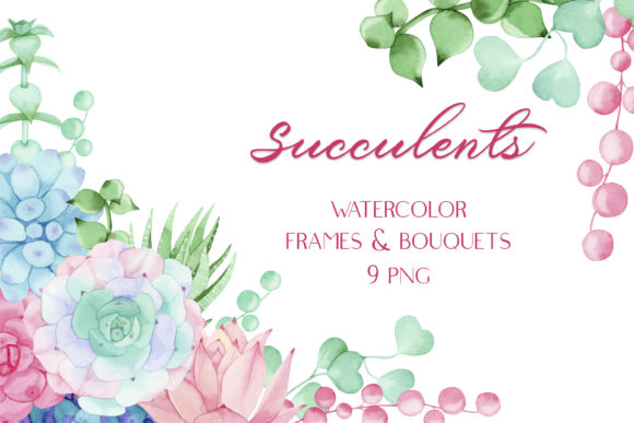 Exploring the Art of Watercolor Succulent Frames and Bouquets