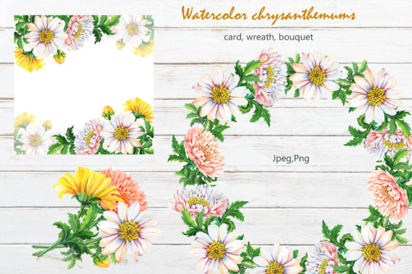 Exploring the Versatility and Beauty of Watercolor Chrysanthemum 2