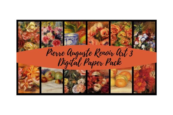 Unlocking Creativity with the Pierre Renoir Art 3 Digital Paper Pack