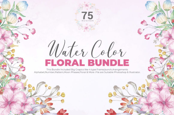 Unlocking Creativity with the Watercolor Flower Big Clipart Bundle