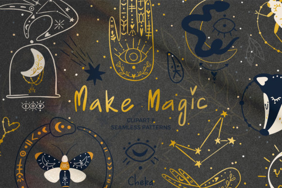 Unlocking the Universe: Celestial Clipart Mystery Moon Stars