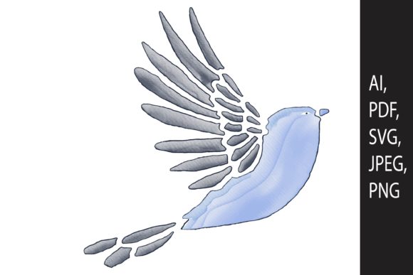 Watercolor Bird Design for SVG Cut File: A Versatile Tool for Creative Projects